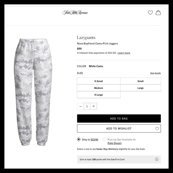 Lazypants Ultra Soft Fleece Jogger White Camo Loungewear - Picture 6 of 7